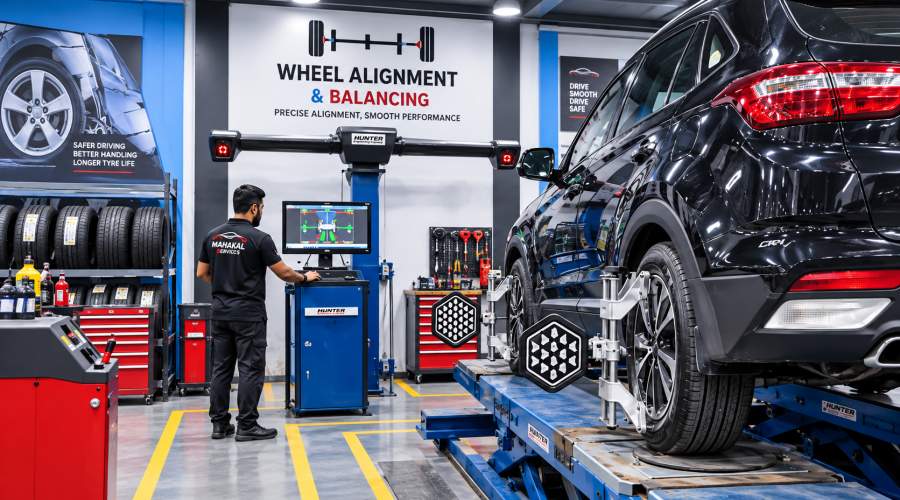 Wheel Alignment & Balancing Services - Mahakal Services